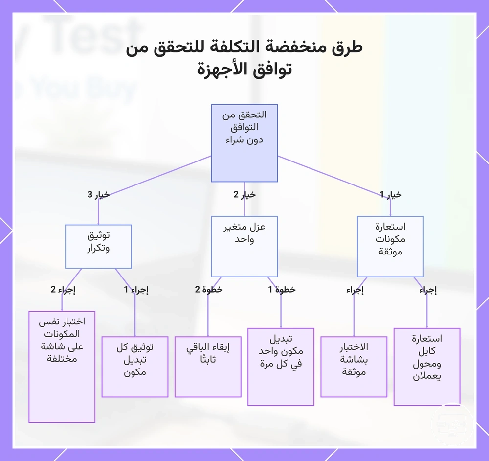 طرق منخفضة التكلفة للتحقق من توافق الأجهزة