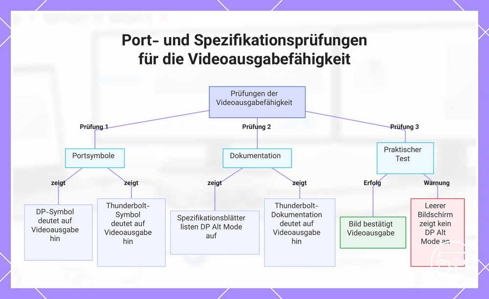 Port- und Spezifikationsprüfungen für die Videoausgabefähigkeit