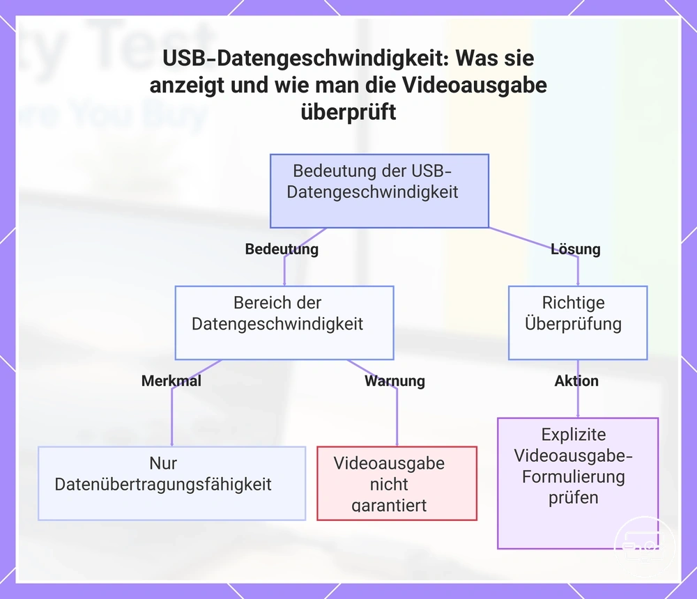 USB-Datengeschwindigkeit: Was sie anzeigt und wie man die Videoausgabe überprüft