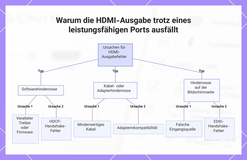 Warum die HDMI-Ausgabe trotz eines leistungsfähigen Ports ausfällt