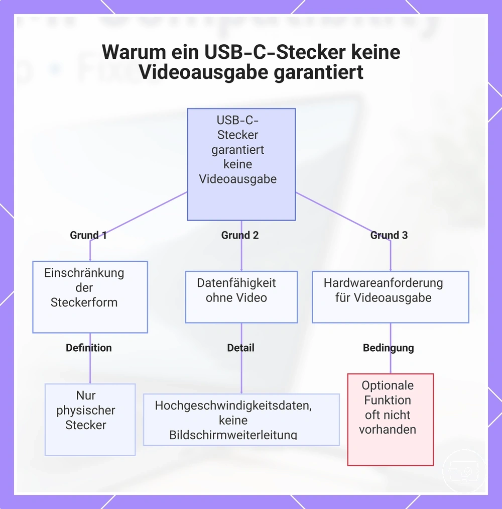 Warum ein USB-C-Stecker keine Videoausgabe garantiert