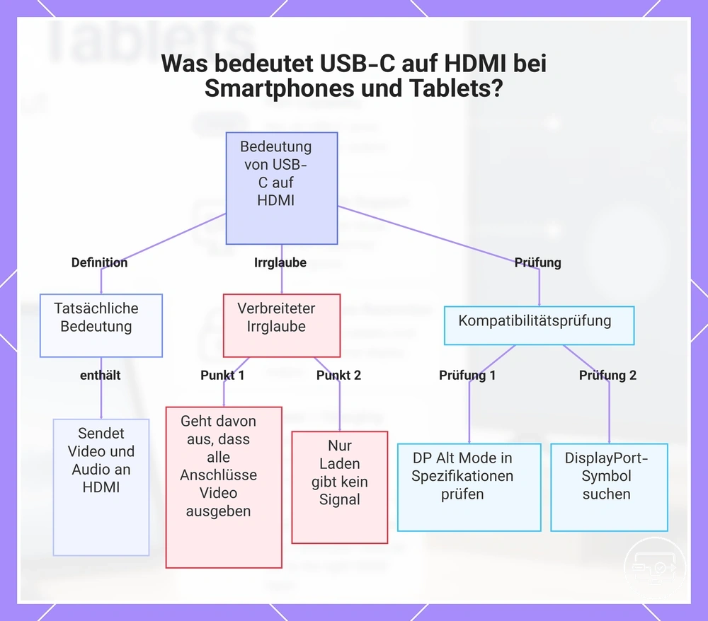 Was bedeutet USB-C auf HDMI bei Smartphones und Tablets?