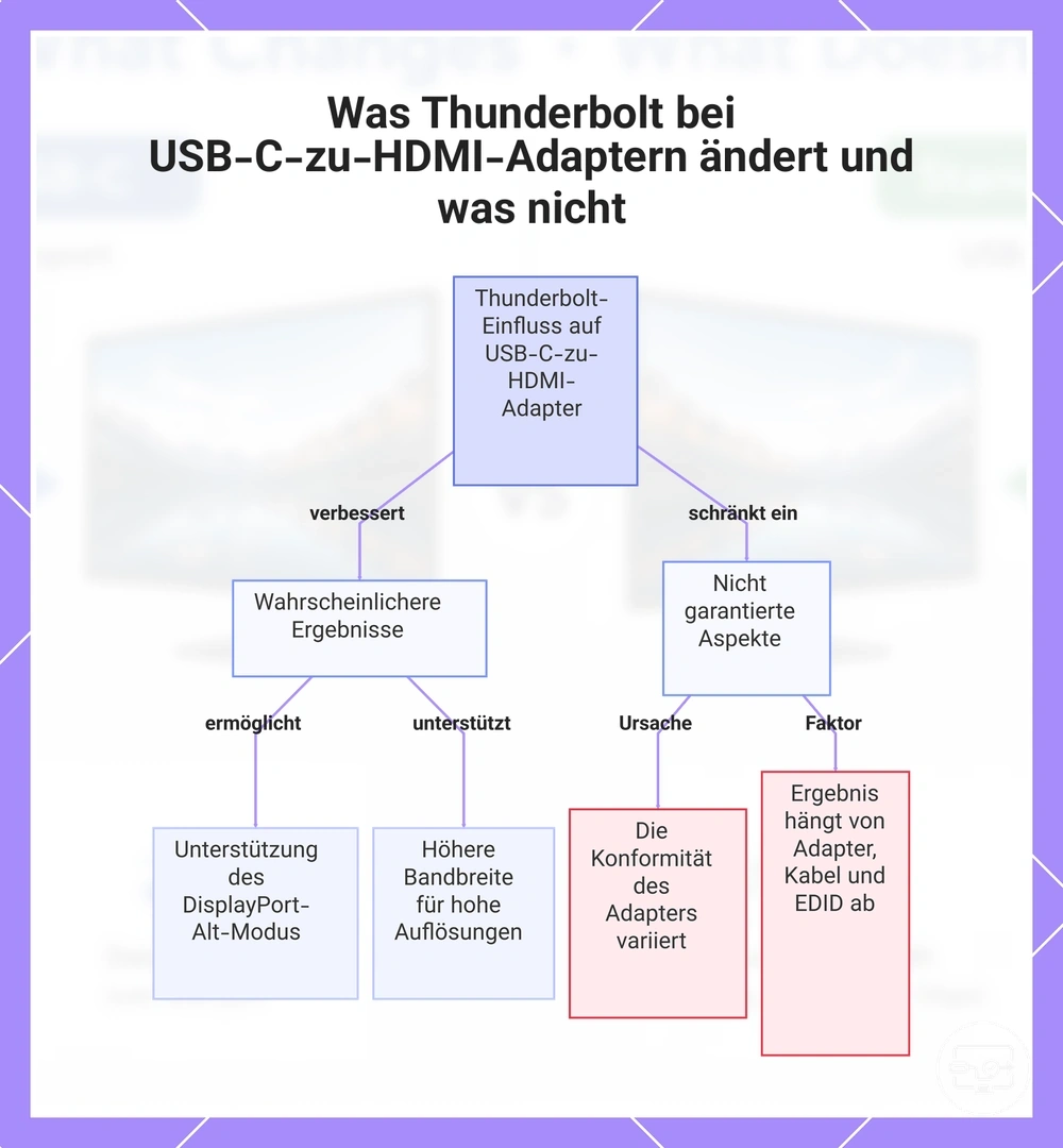 Was Thunderbolt bei USB-C-zu-HDMI-Adaptern ändert und was nicht