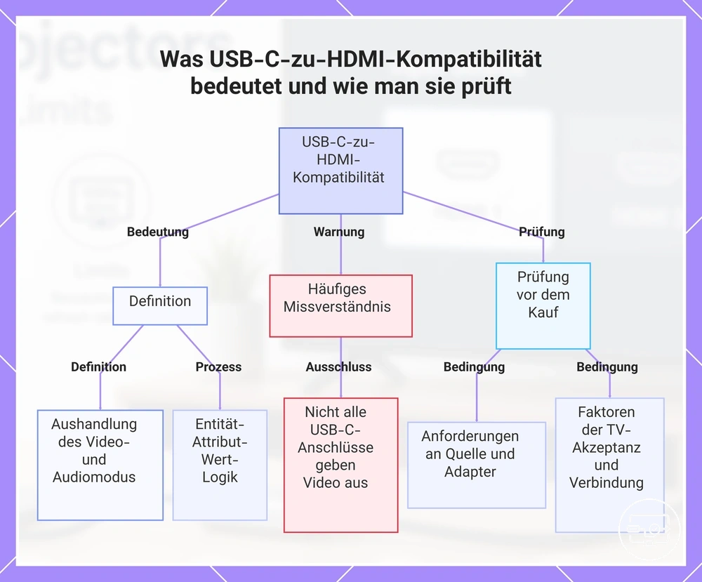 Was USB-C-zu-HDMI-Kompatibilität bedeutet und wie man sie prüft
