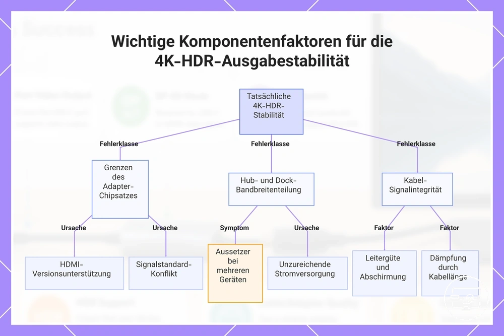 Wichtige Komponentenfaktoren für die 4K-HDR-Ausgabestabilität