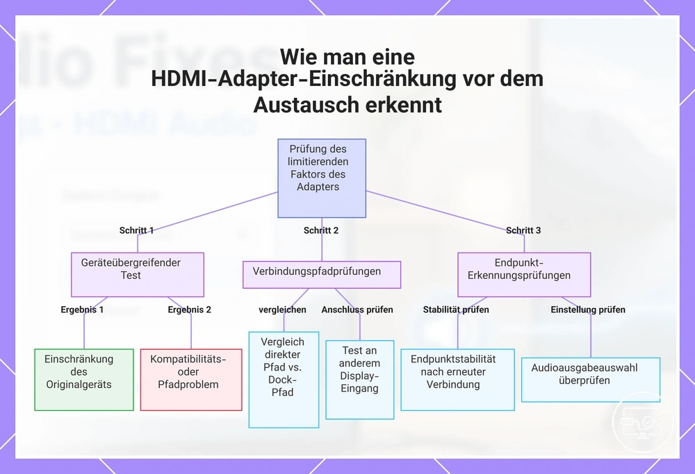 Wie man eine HDMI-Adapter-Einschränkung vor dem Austausch erkennt