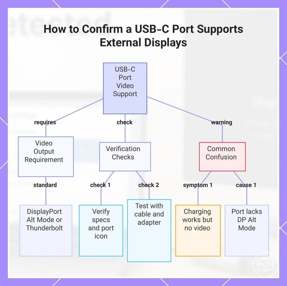 How to Confirm a USB-C Port Supports External Displays