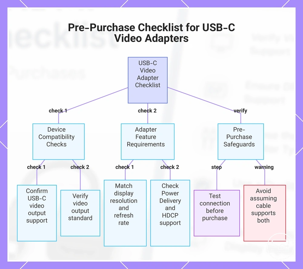 Pre-Purchase Checklist for USB-C Video Adapters