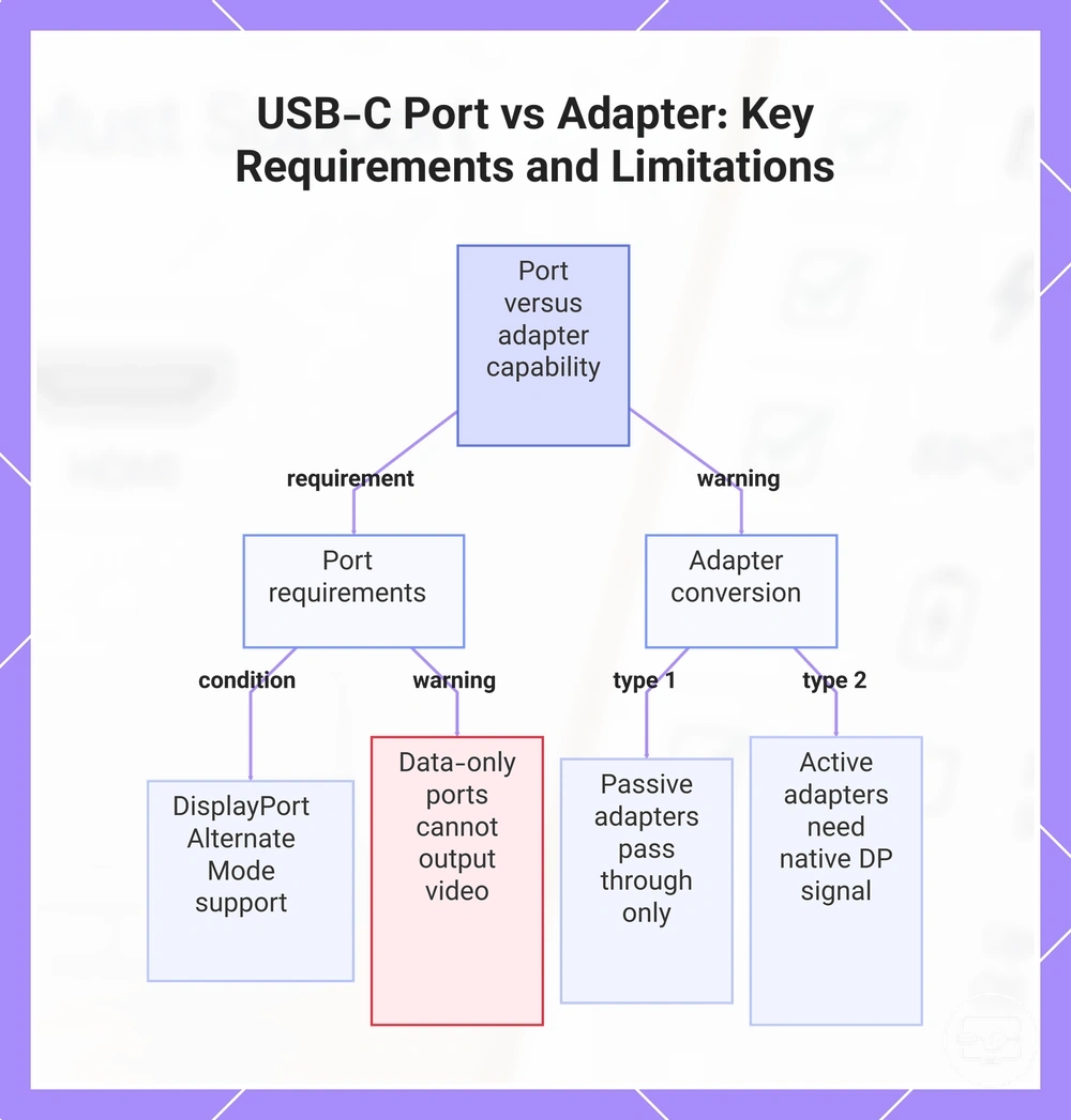 USB-C Port vs Adapter: Key Requirements and Limitations