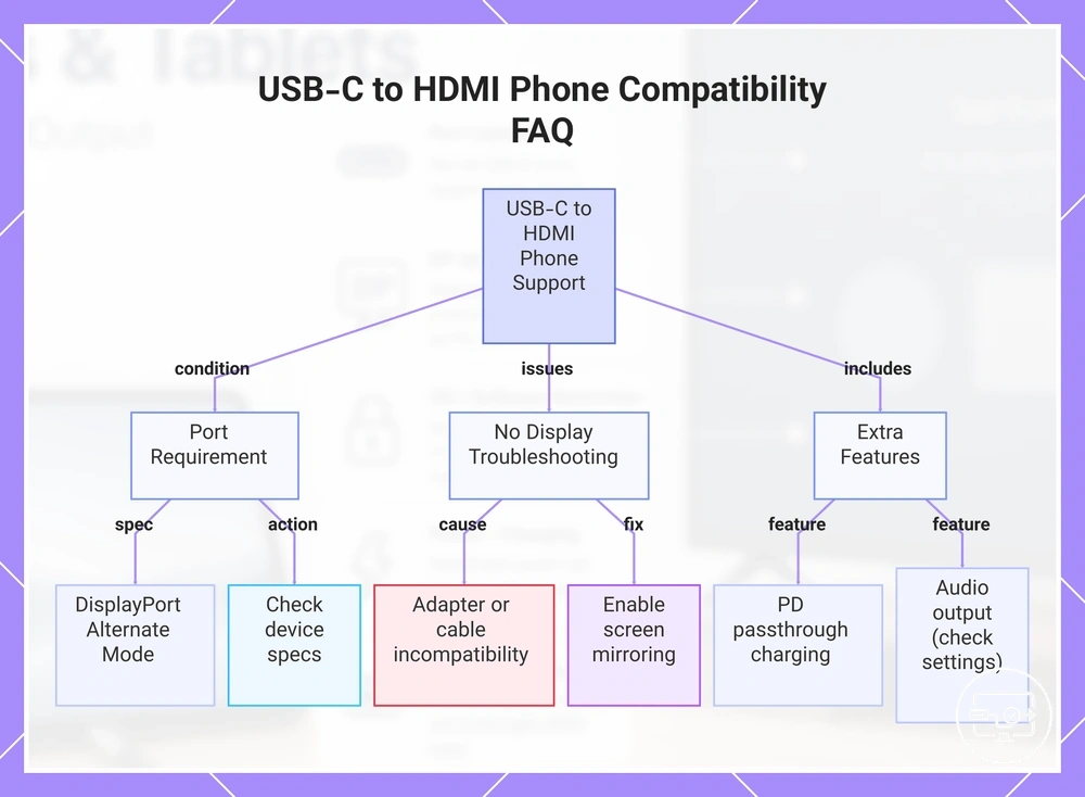 USB-C to HDMI Phone Compatibility FAQ