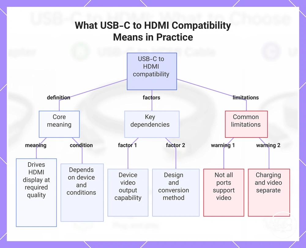 What USB-C to HDMI Compatibility Means in Practice