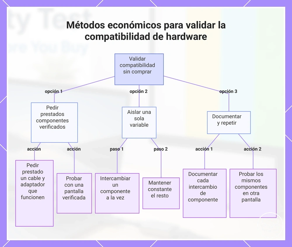 Métodos económicos para validar la compatibilidad de hardware