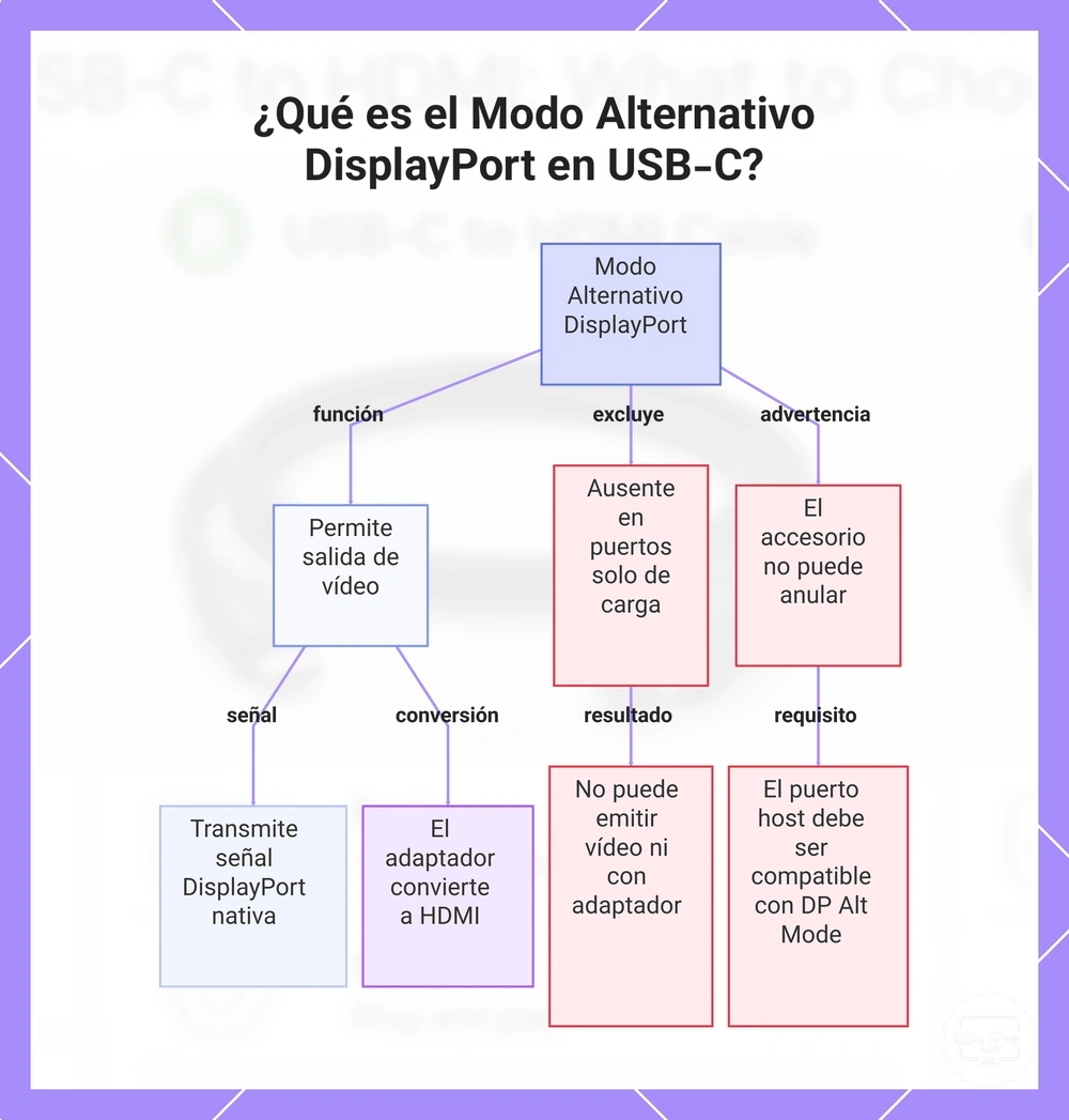 ¿Qué es el Modo Alternativo DisplayPort en USB-C?