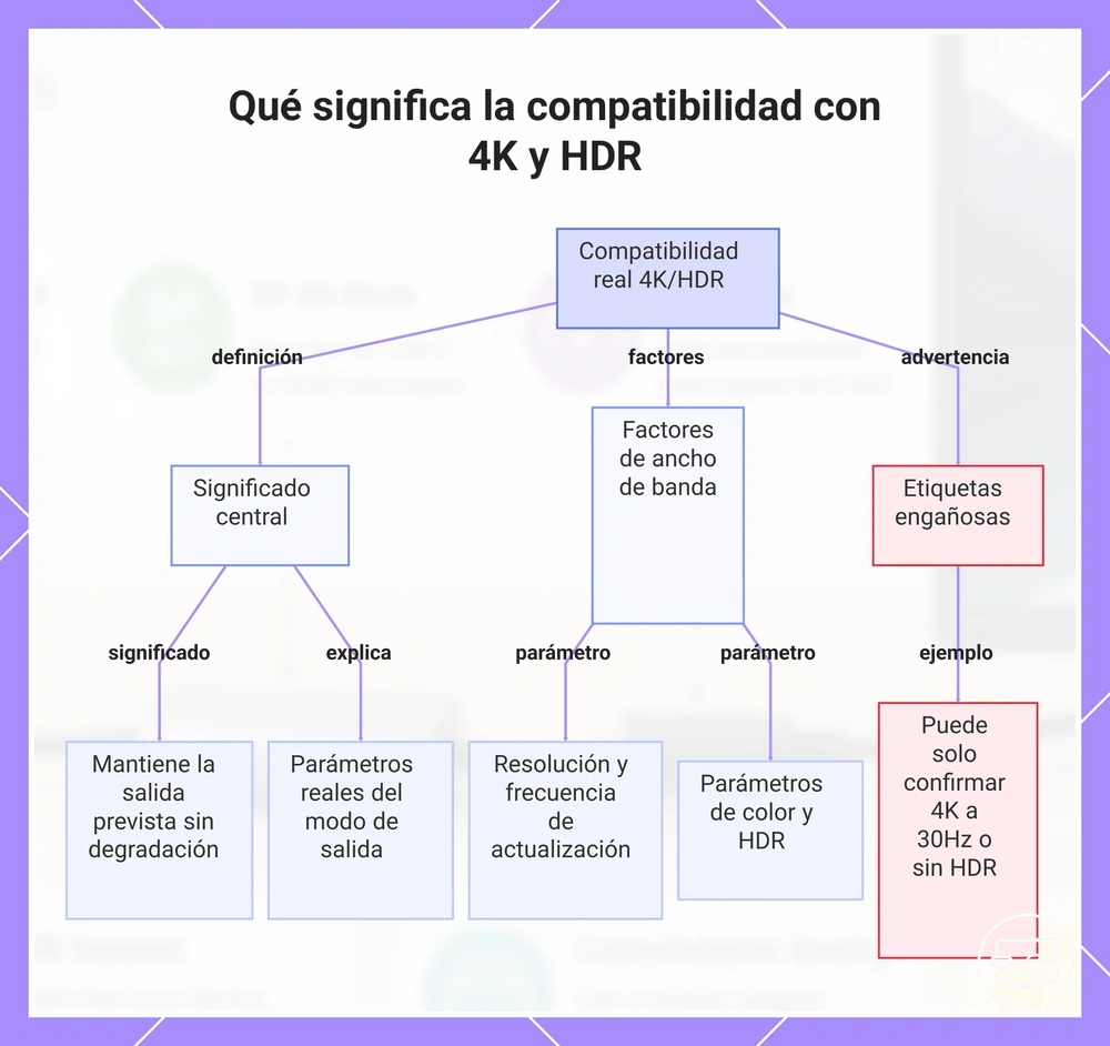 Qué significa la compatibilidad con 4K y HDR