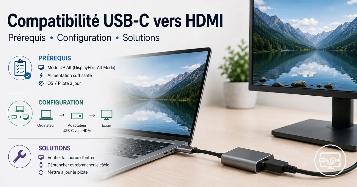 Vue d’ensemble de la compatibilité USB-C vers HDMI : prérequis, étapes de configuration et solutions courantes