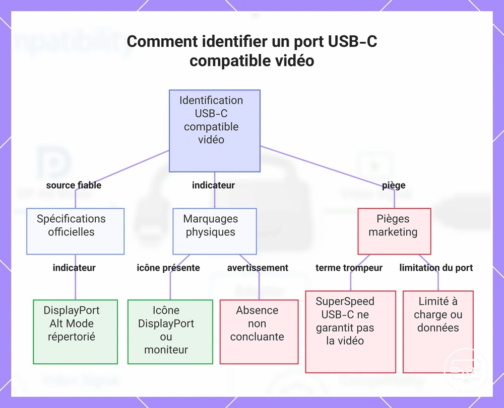 Comment identifier un port USB-C compatible vidéo