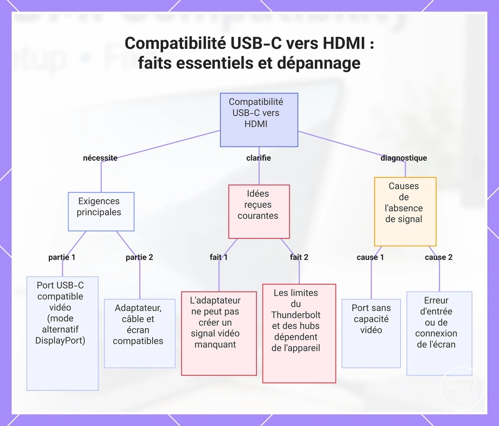 Compatibilité USB-C vers HDMI : faits essentiels et dépannage