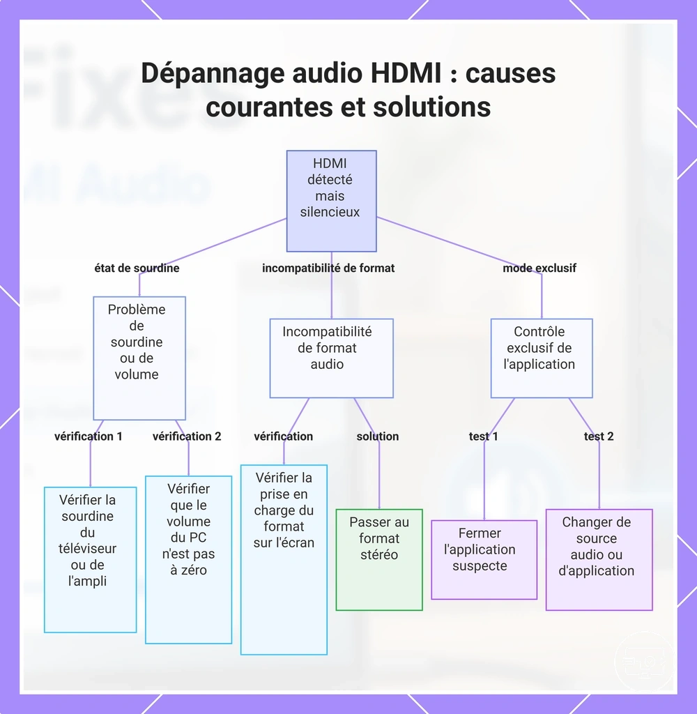 Dépannage audio HDMI : causes courantes et solutions