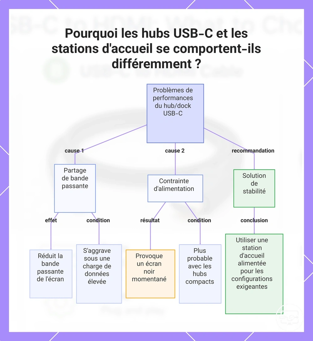 Pourquoi les hubs USB-C et les stations d'accueil se comportent-ils différemment ?