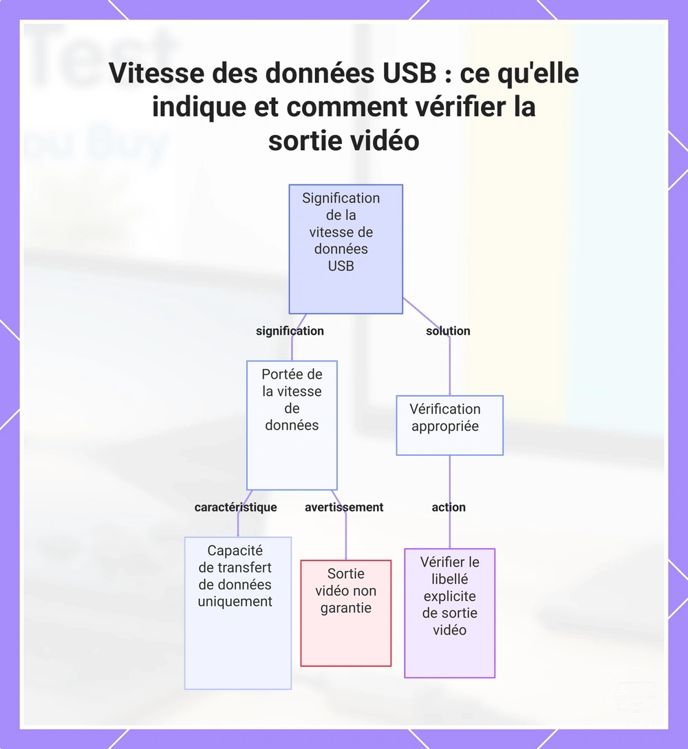 Vitesse des données USB : ce qu'elle indique et comment vérifier la sortie vidéo