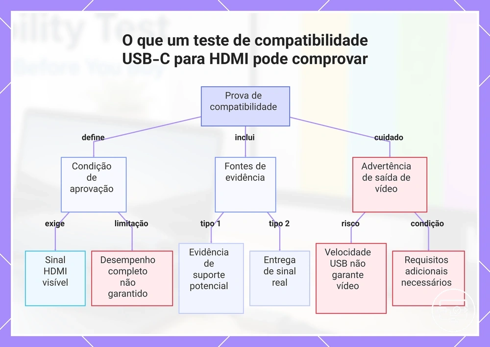 O que um teste de compatibilidade USB-C para HDMI pode comprovar