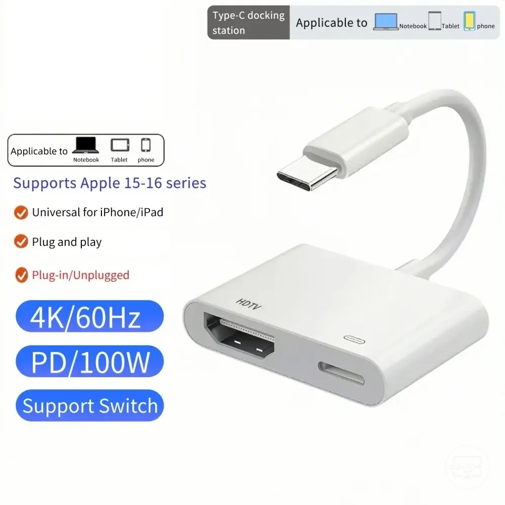 USB-C HDMI adaptörü 4K 60 Hz
