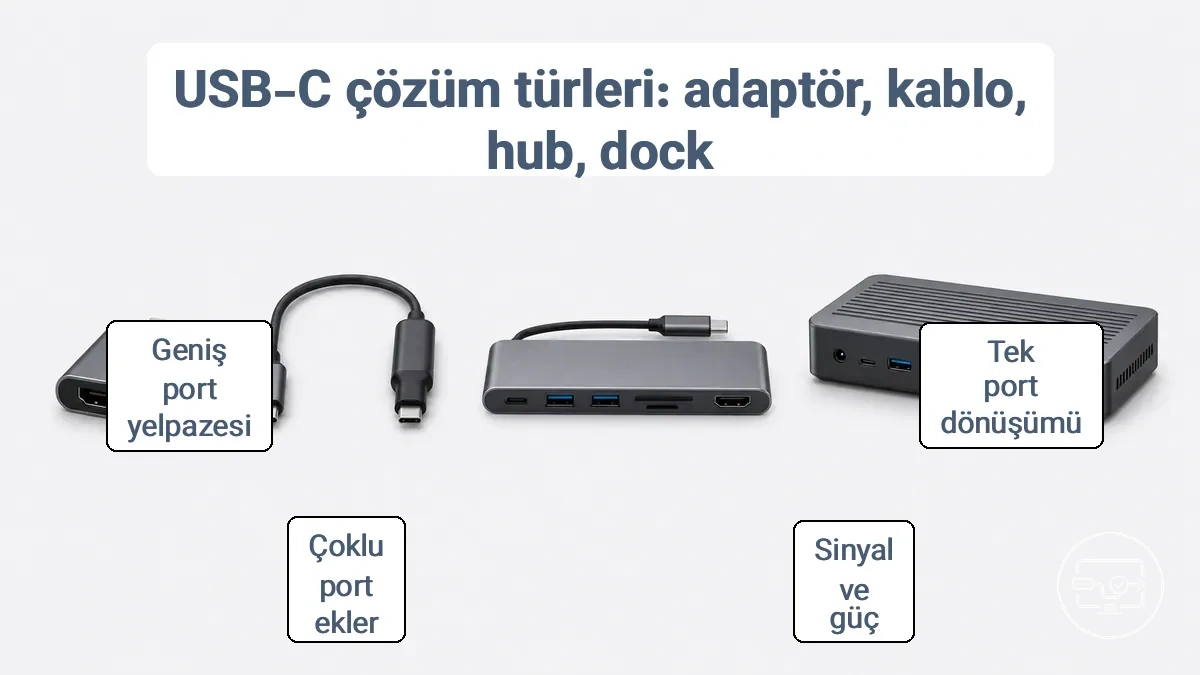 Adaptör, kablo ve dock fiziksel form faktörleri