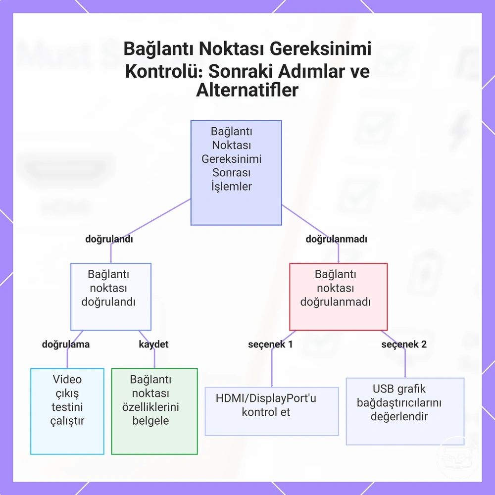 Bağlantı Noktası Gereksinimi Kontrolü: Sonraki Adımlar ve Alternatifler