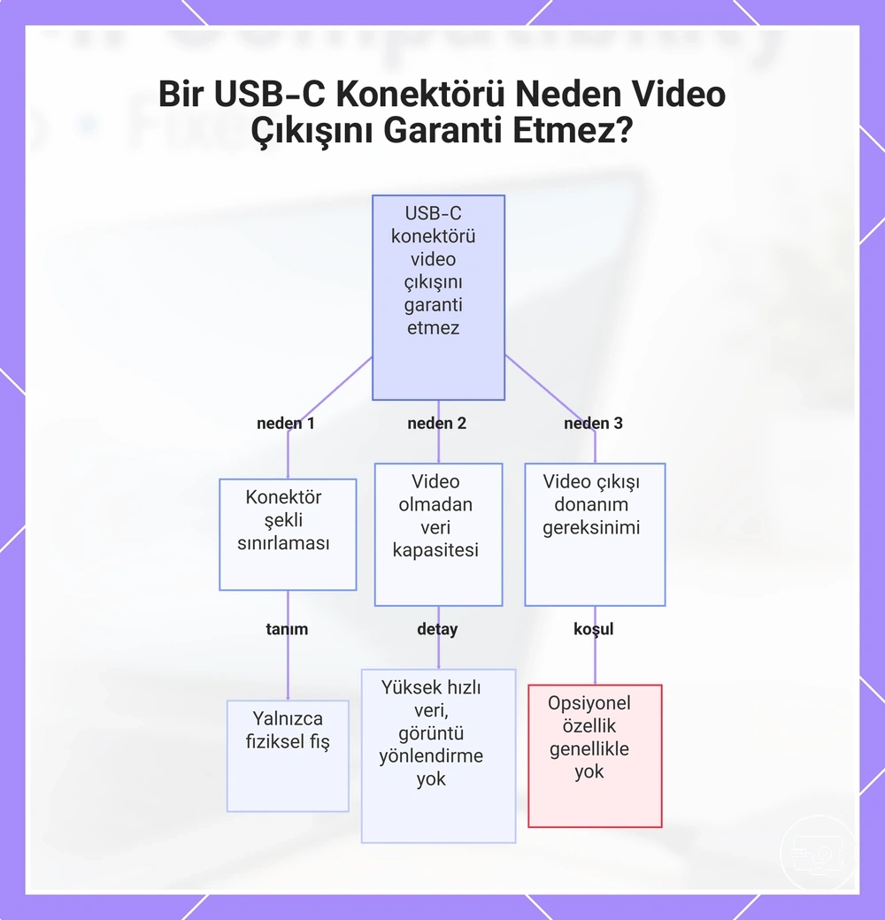 Bir USB-C Konektörü Neden Video Çıkışını Garanti Etmez?