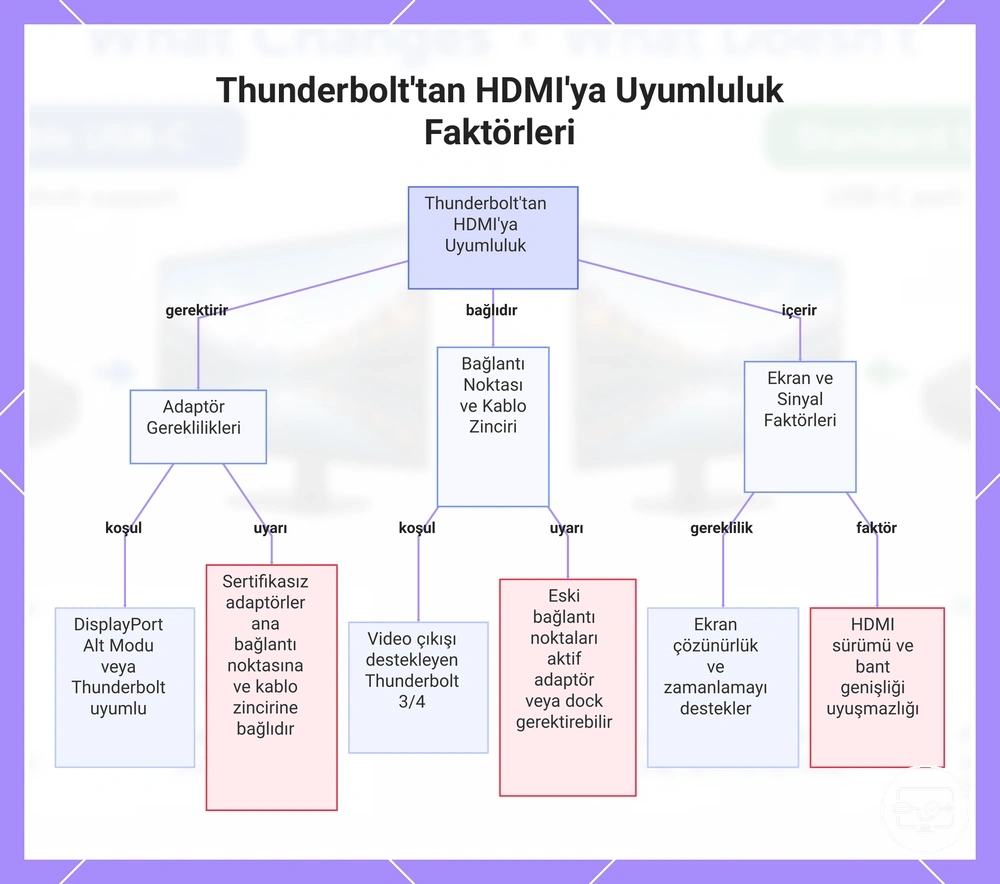 Thunderbolt'tan HDMI'ya Uyumluluk Faktörleri
