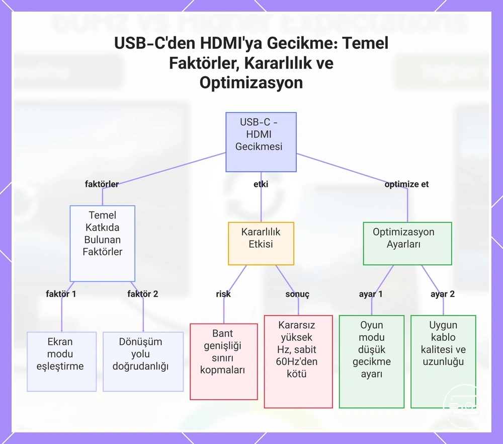 USB-C'den HDMI'ya Gecikme: Temel Faktörler, Kararlılık ve Optimizasyon